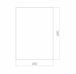 Зеркало MIXLINE &amp;quot;Модерн&amp;quot; 495*685 (ШВ) б/полки с фацетом - 00000265 