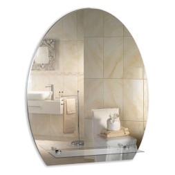 Зеркало MIXLINE "Уют" 490*580 (ШВ) с полкой - 00000067