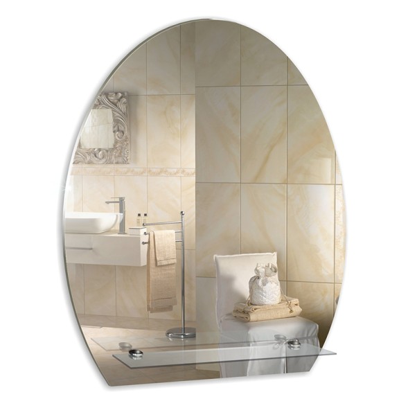 Зеркало MIXLINE &amp;quot;Уют&amp;quot; 490*580 (ШВ) с полкой - 00000067 