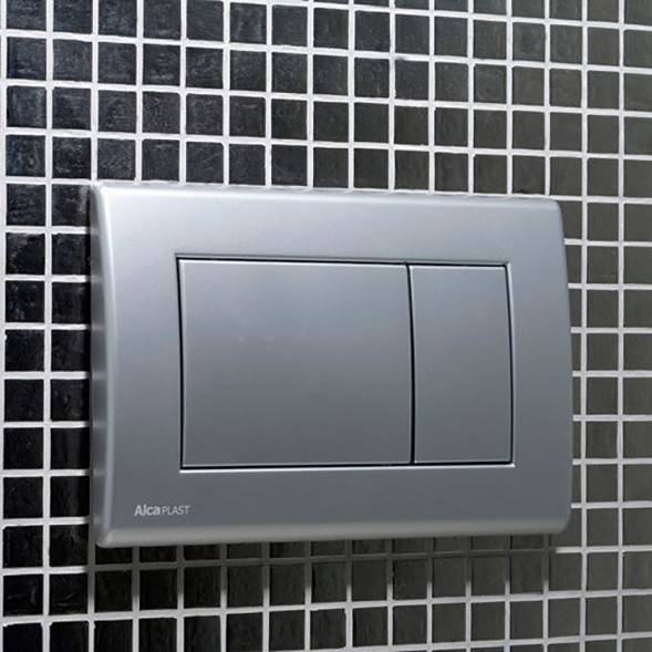 Кнопка для инсталляции ALCAPLAST/Alcadrain М271 квадрат, хром-глянец - M271 