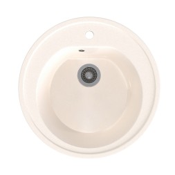 Мойкa ML-GMS02 СТАНДАРТ круглая, белый (331), 505мм (глуб. чаши 180) - 00-00002354 