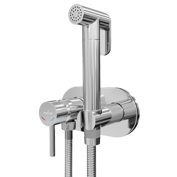 Смеситель с гигиенической лейкой 25k MIXLINE ML31-085 &amp;quot;Ray&amp;quot; встраиваемый - ML31-085 