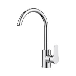 Смеситель для кухни 35к Milardo POLSBJ0M05 &amp;quot;Poli&amp;quot; высокий пов. излив, п/гайку, пластик, ХРОМ - POLSBJ0M05 