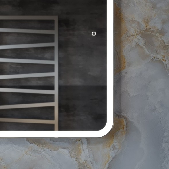 Зеркало MIXLINE &amp;quot;Стив&amp;quot; 500*700 (ШВ) сенсорный выключатель, светодиодная подсветка, гор/верт крепеж - LED-00002904 