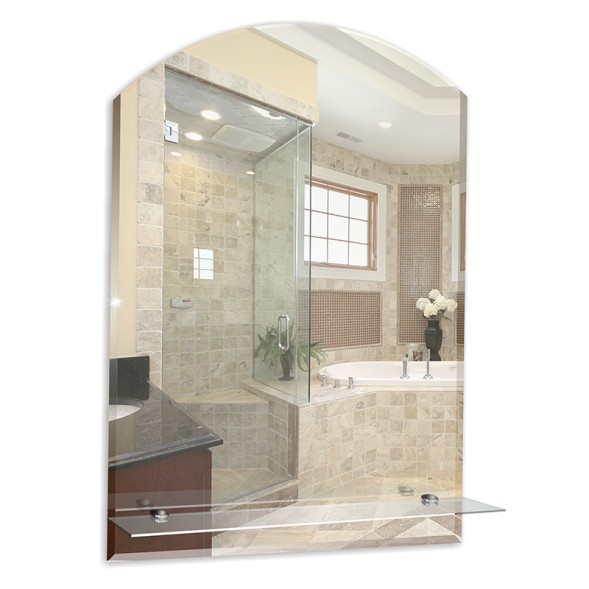 Зеркало MIXLINE &amp;quot;Шанс-Люкс&amp;quot; 495*670 (ШВ) с полкой и фацетом - 00000071 