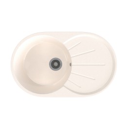 Мойка ML-GMS05 СТАНДАРТ овальная с крылом, белый (331), 740*455*190мм - 00-00002320