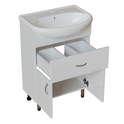Тумба д/ванной &amp;quot;МИСТРАЛЬ-60&amp;quot; под раковину Уют-60 (Rosa) (ПВХ) - 555210 