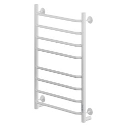Полотенцесушитель MIXLINE MIRA  80х50 (таймер, 335 Вт, 8 перекладин) электрический БЕЛЫЙ - ML-556417 