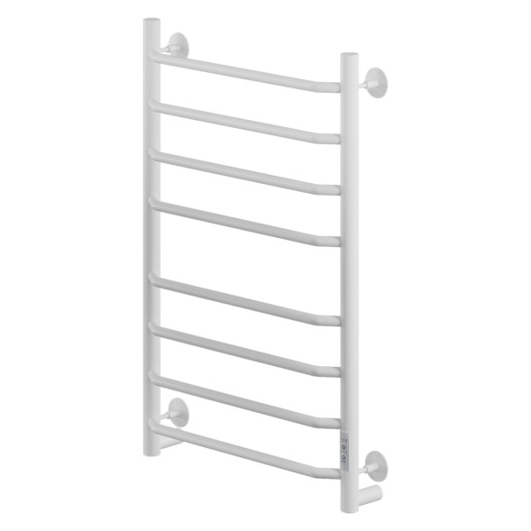 Полотенцесушитель MIXLINE MIRA  80х50 (таймер, 335 Вт, 8 перекладин) электрический БЕЛЫЙ - ML-556417 