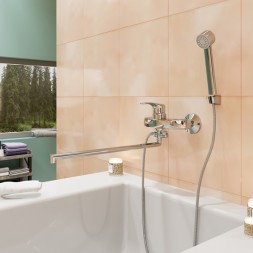 Смеситель для ванны и раковины 40k MIXLINE ML03-02 - ML03-02 