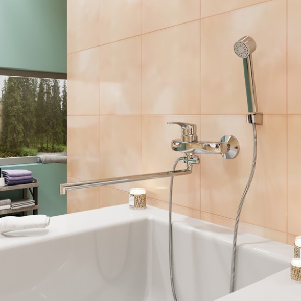 Смеситель для ванны и раковины 40k MIXLINE ML03-02 - ML03-02 