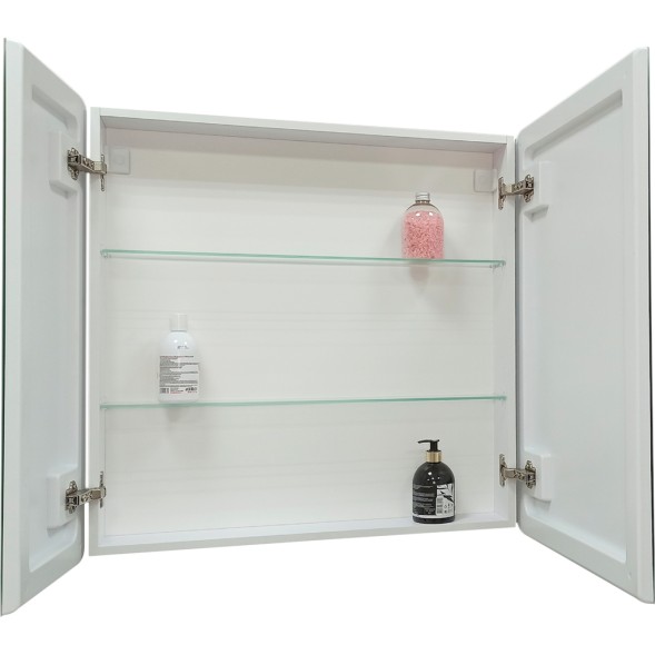 Зеркальный шкаф MIXLINE &amp;quot;Сканди&amp;quot; 800*800 (ШВ) 2 створки, универ. датчик движения,свет. подсветка - МВК235 