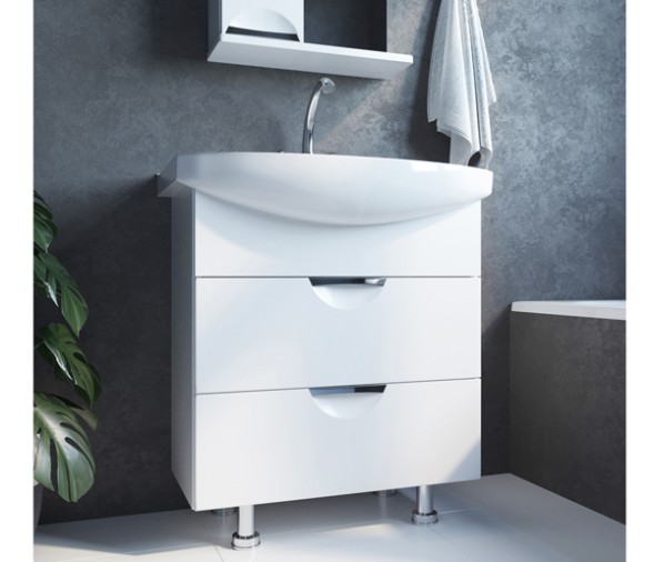 Тумба д/ванной &amp;quot;ЭТЬЕН-75&amp;quot; под раковину Элеганс-75 (Kirovit) (ПВХ) - 542409 