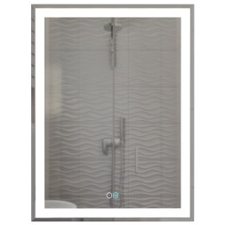 Зеркало MIXLINE &amp;quot;Минио-2&amp;quot; 600*800 (ШВ) сенсорный выключатель, светодиодная подсветка + подогрев - MLZ.Mi.6-8.1.2.3 