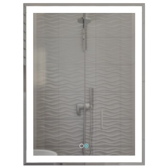 Зеркало MIXLINE &amp;quot;Минио-2&amp;quot; 600*800 (ШВ) сенсорный выключатель, светодиодная подсветка + подогрев - MLZ.Mi.6-8.1.2.3 