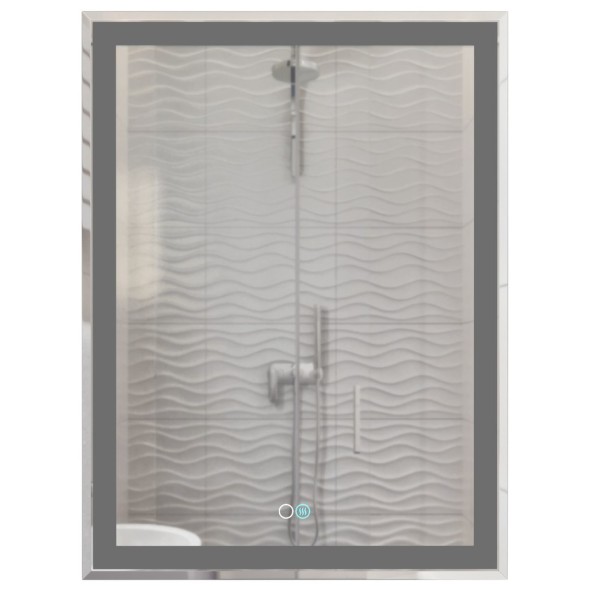 Зеркало MIXLINE &amp;quot;Минио-2&amp;quot; 600*800 (ШВ) сенсорный выключатель, светодиодная подсветка + подогрев - MLZ.Mi.6-8.1.2.3 