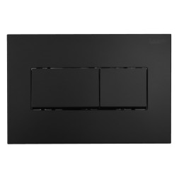 Кнопка смыва Loranto Prestige механическая, двойная, черный глянцевый (7533)