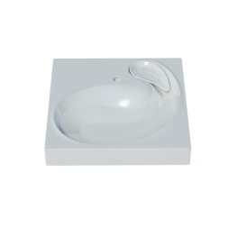 Раковина над стиральной машиной "Buta" 60*60 ш*г, с кронштейнами (Madera) - 4627173210348