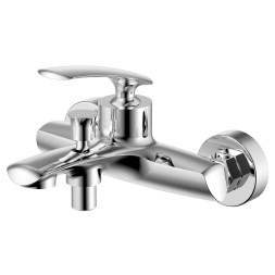 Смеситель для ванны и душа Azario REULEAUX с ручным душем, керамический картридж, хром (AZ-VWF238296C)