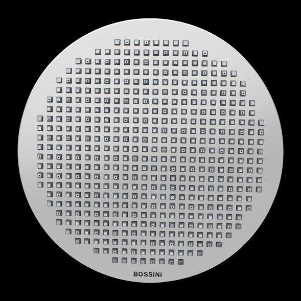 Верхний душ BOSSINI Apice 280 мм, с настенным кронштейном 400 мм, чёрный матовый (H70430I.073)