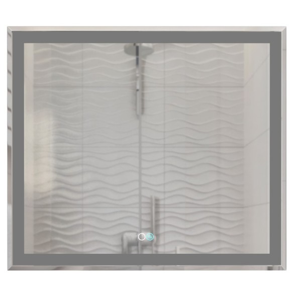 Зеркало MIXLINE &amp;quot;Минио-2&amp;quot; 800*700 (ШВ) сенсорный выключатель, светодиодная подсветка + подогрев - MLZ.Mi.8-7.1.2.3 