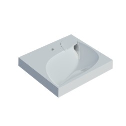 Раковина над стиральной машиной "List-60*55" ш*г, с кронштейнами (Madera) - 4627173210546