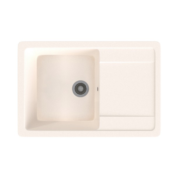 Мойка ML-GMS15 СТАНДАРТ с крылом, белый (331), 640*505*185мм - 00-00002366 