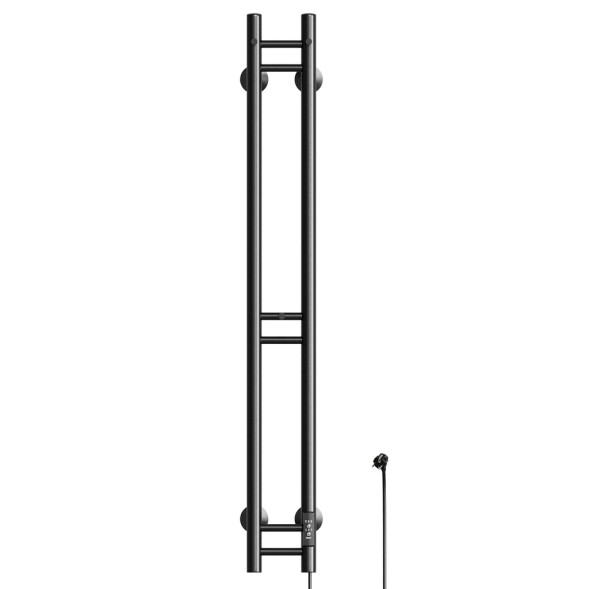 Полотенцесушитель MIXLINE MOON BLACK 120/10 (таймер,103 Вт) электрический ЧЕРНЫЙ - ML-556251 