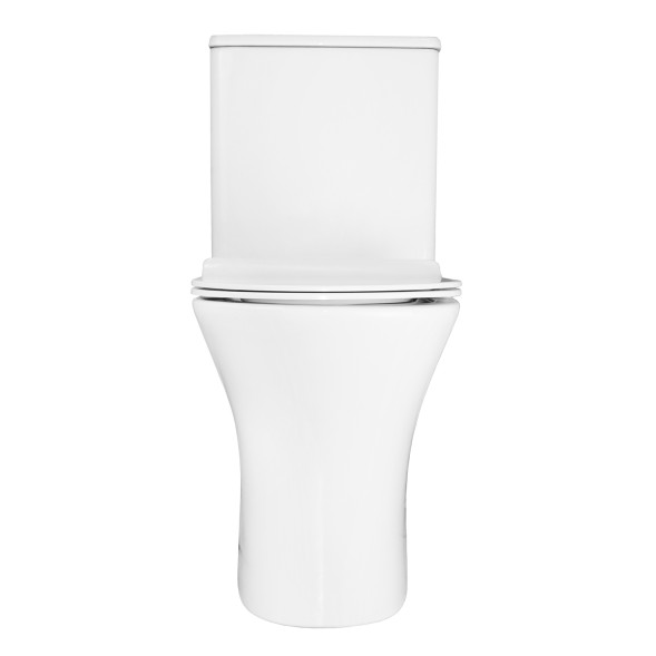 Унитаз-компакт Azario FRENTO 340x650х770 безободковый, в комплекте с бачком и сиденьем микролифт (AZ-2311)