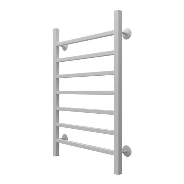 Полотенцесушитель водяной AZARIO ANCONA 500/800 квадрат, 7 секций, нижнее/диагональное подключение, 1/2&amp;quot;, белый (AZ83914W)