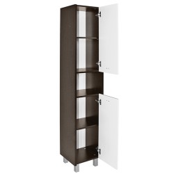 Пенал "БОСКО-35" белый/венге правый (350*1860*320)(ПВХ) - 522470