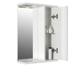 Зеркальный шкаф &amp;quot;ЭТЬЕН-50&amp;quot; правый с подсветкой (ПВХ) - 542403 