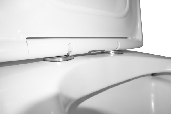 Унитаз-компакт Azario MIRADA S 385х620х920 напольный, безободковый в комплекте с бачком и сиденьем микролифт, белый (AZ-1288A)