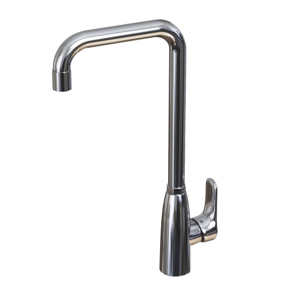 Смеситель для кухни 40k MIXLINE ML13-032 высокий излив боковая ручка п/шпильку (без подводки) - ML13-032 