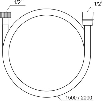 Душевой шланг Ravak SatinFlex 913.02, 200 см, хром (X07P337)
