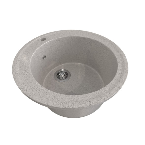Мойкa ML-GMS01 СТАНДАРТ круглая, светло-серый (310), 470мм (глуб. чаши 180) - 00-00002348 