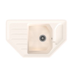 Мойка ML-GMS17 СТАНДАРТ угловая с крылом, белый (331), 780*485*190мм - 00-00002373 