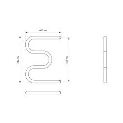 Полотенцесушитель MIXLINE SIMPLE M 50х40 1&amp;#039;&amp;#039; - ML-556294 