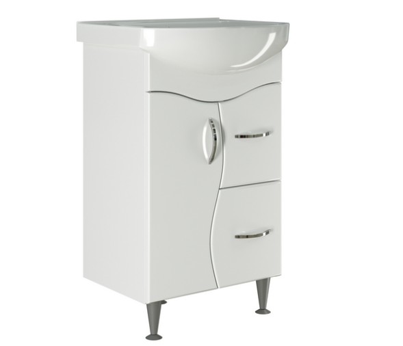 Тумба д/ванной &amp;quot;КЛАССИК-52&amp;quot; под раковину Альфана-52 (ОК) (ПВХ) - 525508 