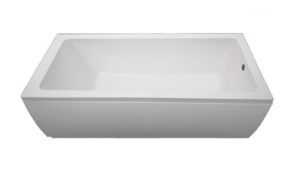 Ванна пристенная Loranto Novaro La 1500х700, каркас и экран в комплекте, ABS пластик, белая (CS00078466)