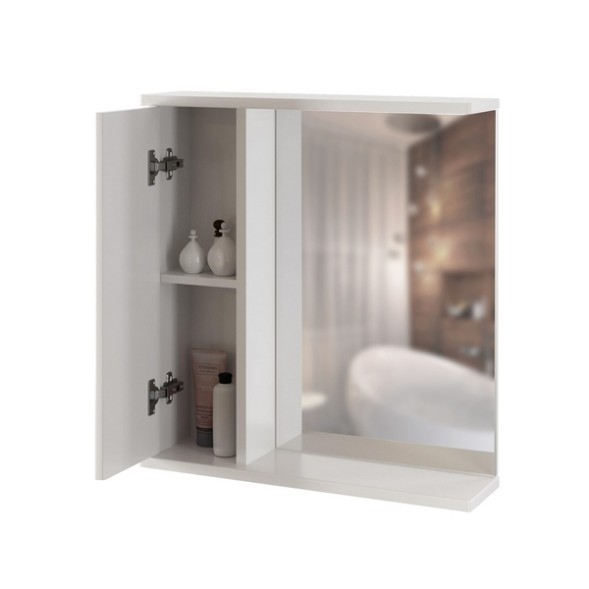 Зеркальный шкаф &amp;quot;Росток 65&amp;quot; левый без подсветки ПВХ) - 537420 