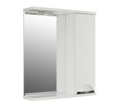 Зеркальный шкаф &amp;quot;ЭТЬЕН-60&amp;quot; правый с подсветкой  (ПВХ) - 542408 