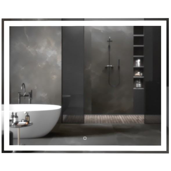 Зеркало MIXLINE &amp;quot;Ливия&amp;quot; 1000*800 (ШВ) сенсорный выключатель, светодиодная подсветка - ФР-00001225 