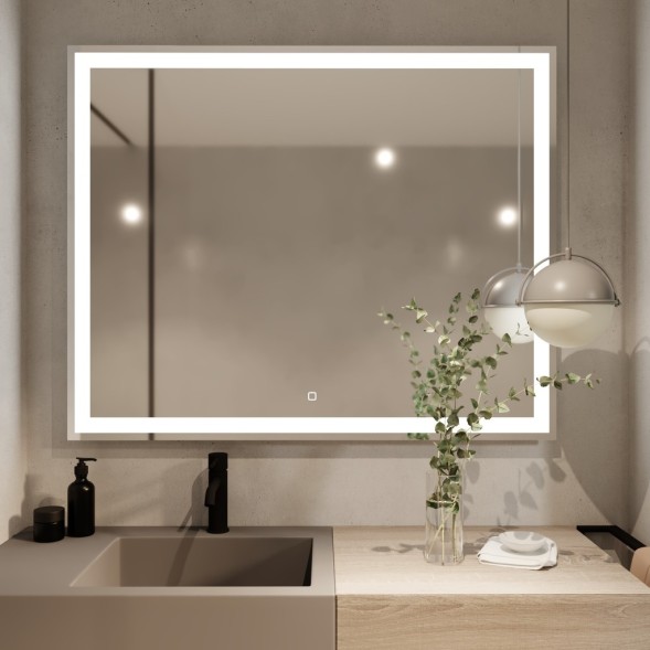 Зеркало MIXLINE &amp;quot;Ливия&amp;quot; 1000*800 (ШВ) сенсорный выключатель, светодиодная подсветка - ФР-00001225 