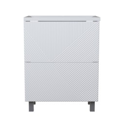 Тумба д/ванной &amp;quot;ВЕКТОР-65&amp;quot; &amp;quot;push-to-open&amp;quot; под раковину Нелли-65 (MIXLINE) (ПВХ) - 554823 