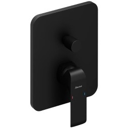 Смеситель для душа Ravak Flat FL 065.20 внешняя часть, керамический картридж, черный матовый (X070179)