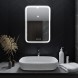 Зеркало MIXLINE &amp;quot;Мальта-3&amp;quot; 550*800 (ШВ) сенсорный выключатель, часы внешней настройки + подогрев - LED-00002380 