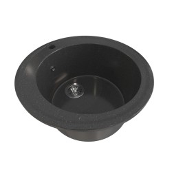 Мойкa ML-GMS01 СТАНДАРТ круглая, черный (308), 470мм (глуб. чаши 180) - 00-00002350 