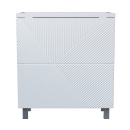 Тумба д/ванной &amp;quot;ВЕКТОР-75&amp;quot; &amp;quot;push-to-open&amp;quot;под раковину Нелли-75 (MIXLINE) (ПВХ) - 554822 