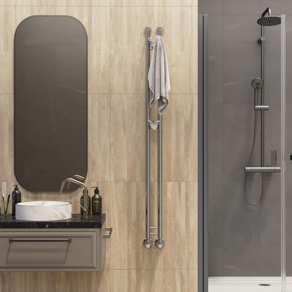 Полотенцесушитель MIXLINE STAR 1 150/7,5 (1/2&amp;quot; ВР,вентиль угловой 3/4&amp;#039;&amp;#039;х1/2&amp;#039;&amp;#039; вн/нар) - ML-556254 